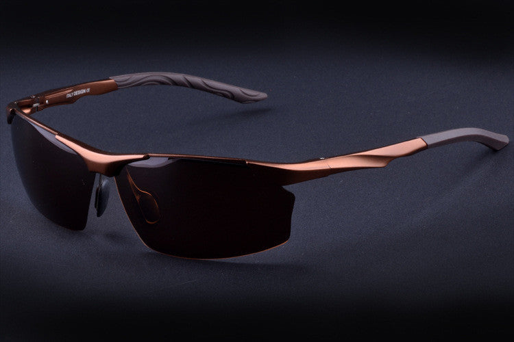 Ultralight Polarized Sunglasses in Aluminum Magnesium Alloy Frame