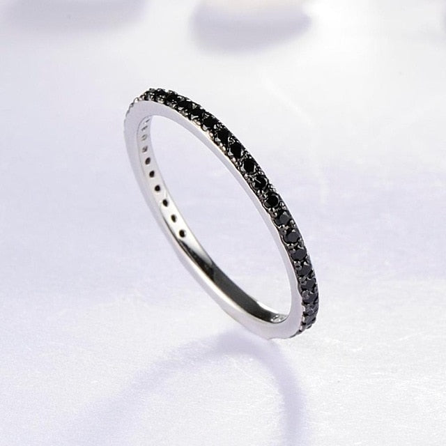 Ladies Gem Stone Stackable Ring in 925 Sterling Silver