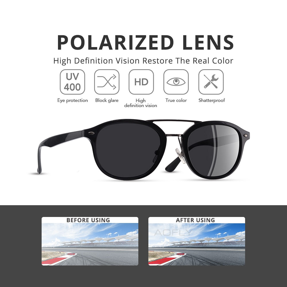 2019 TR90 (Super Flixible) Frame Designer Polarized Sunglasses