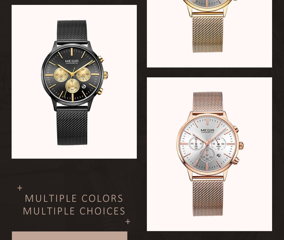 Multi Function Chronograph Stainless Steel Watch