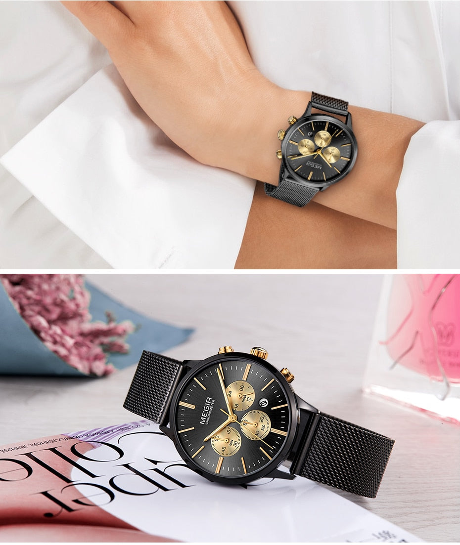 Multi Function Chronograph Stainless Steel Watch