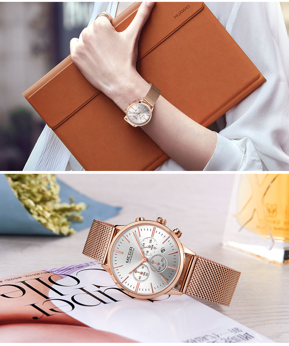 Multi Function Chronograph Stainless Steel Watch
