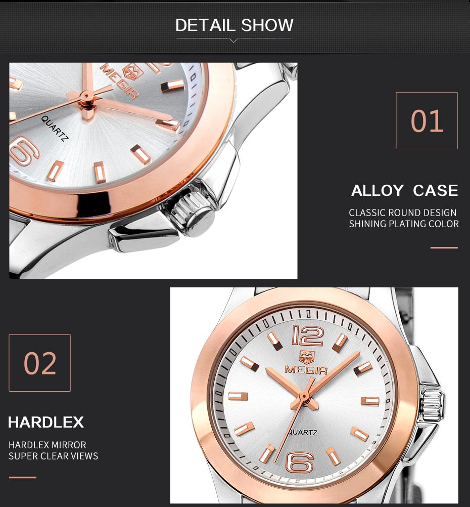 Two Tone or Solid Stainless Steel Womens Watches