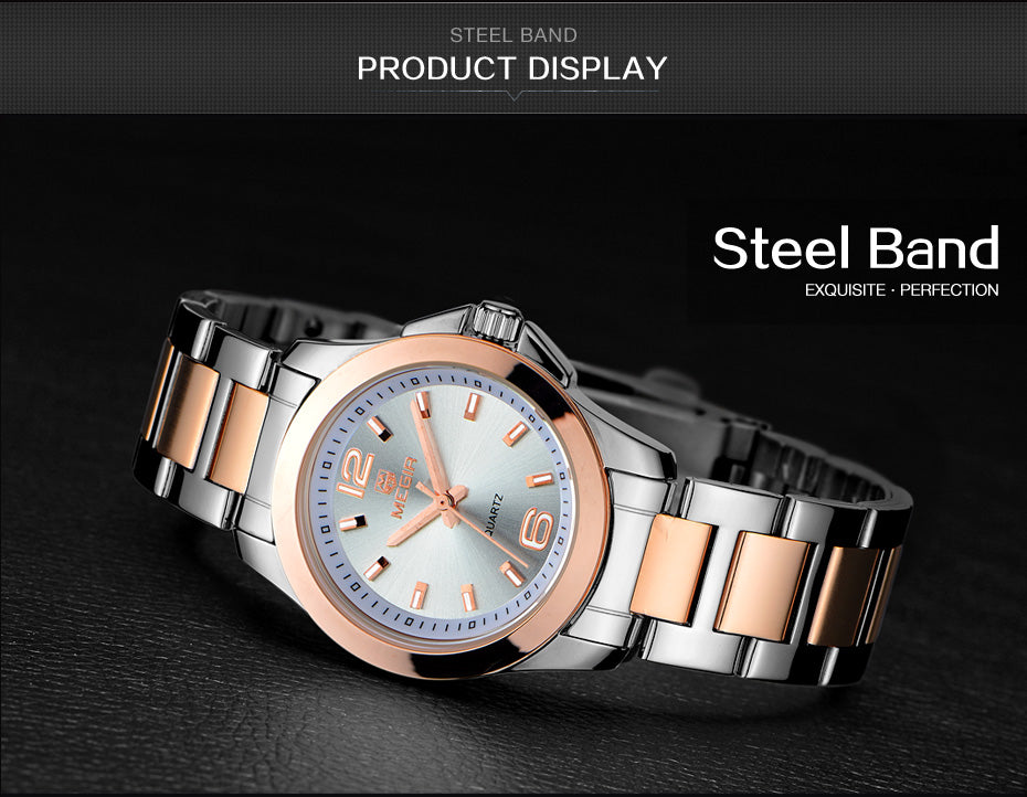 Two Tone or Solid Stainless Steel Womens Watches