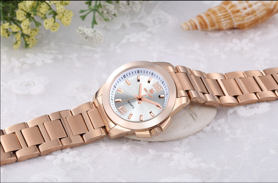 Two Tone or Solid Stainless Steel Womens Watches