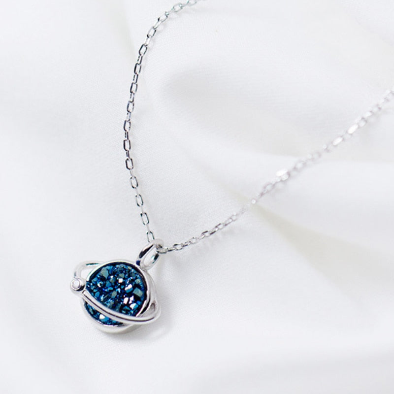 Blue Universe Womens Necklace