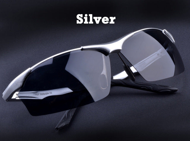 Ultralight Polarized Sunglasses in Aluminum Magnesium Alloy Frame