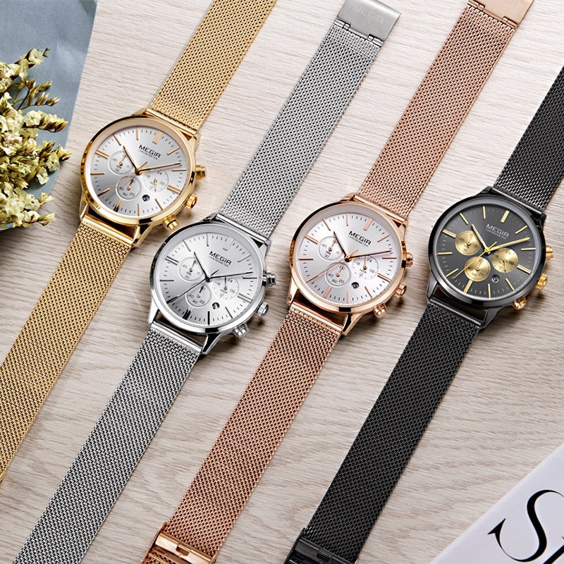 Multi Function Chronograph Stainless Steel Watch