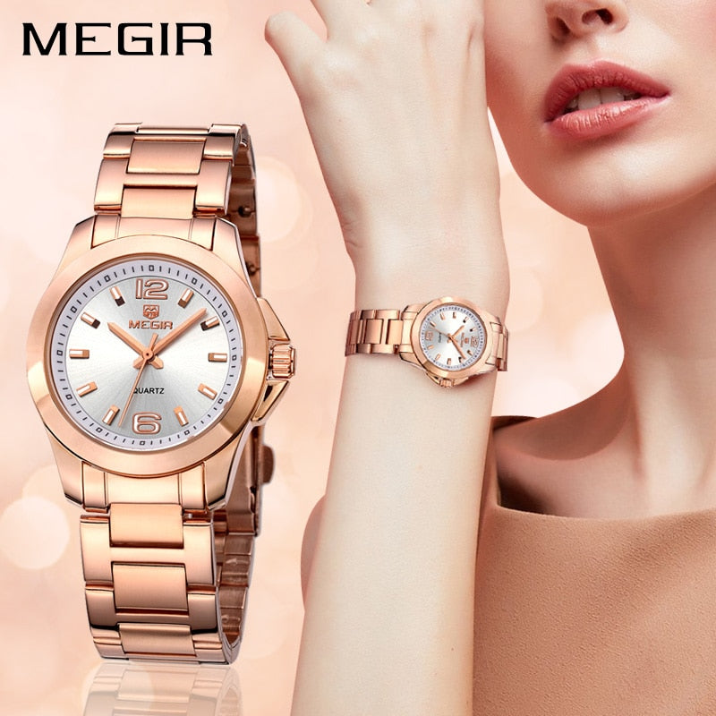 Two Tone or Solid Stainless Steel Womens Watches