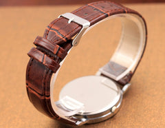 2021 Men's Quartz Modiya PRC200 Watch Stainless Steel Leather Strap