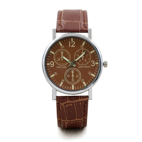 2021 Men's Quartz Modiya PRC200 Watch Stainless Steel Leather Strap