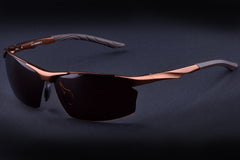 Ultralight Polarized Sunglasses in Aluminum Magnesium Alloy Frame