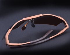 Ultralight Polarized Sunglasses in Aluminum Magnesium Alloy Frame