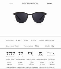 Semi-Rimless UV-400 Polarized Sunglasses for Women