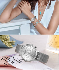 Multi Function Chronograph Stainless Steel Watch