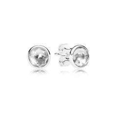 Water Drop Shape Birthstone Earings on Pure 925 Sterling Silver