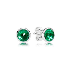 Water Drop Shape Birthstone Earings on Pure 925 Sterling Silver