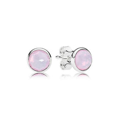 Water Drop Shape Birthstone Earings on Pure 925 Sterling Silver