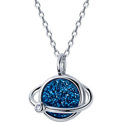 Blue Universe Womens Necklace