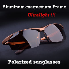 Ultralight Polarized Sunglasses in Aluminum Magnesium Alloy Frame