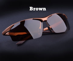 Ultralight Polarized Sunglasses in Aluminum Magnesium Alloy Frame