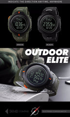 Digital Army Watch, Military Watch, Men's Sport Watch, Military Compass Watch
