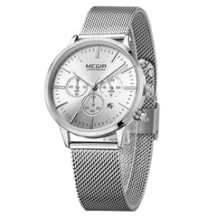 Multi Function Chronograph Stainless Steel Watch