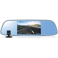 Rear-view Mirror Dash Cam, Dual Cam Recorder, Car Rear View Camera, Car Rearview Mirror Dash Cam, Vehicle Camera, 1080P HD Car DVR Rearview Mirror Dash Cam, Dash Cam Video HD 1080P Dash Cam Video Recorder Rearview Mirror, 1080P HD Camera recording