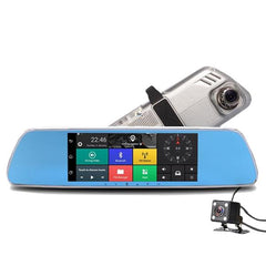 Rear-view Mirror Dash Cam, Dual Cam Recorder, Car Rear View Camera, Car Rearview Mirror Dash Cam, Vehicle Camera, 1080P HD Car DVR Rearview Mirror Dash Cam, Dash Cam Video HD 1080P Dash Cam Video Recorder Rearview Mirror, 1080P HD Camera recording